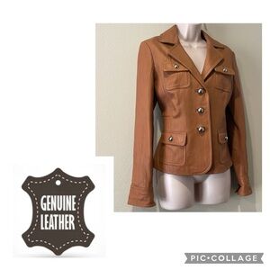 NWOT Brandon Thomas Leather Jacket M